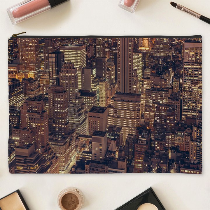 New York City Skyline Nyc Cosmetic Bag (XXXL) 