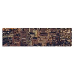 New York City Skyline Nyc Satin Scarf (oblong) by Simbadda