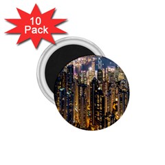 Panorama Urban Landscape Town Center 1 75  Magnets (10 Pack)  by Simbadda