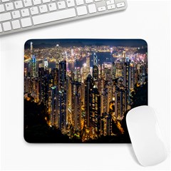 Panorama Urban Landscape Town Center Large Mousepads by Simbadda