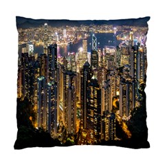 Panorama Urban Landscape Town Center Standard Cushion Case (two Sides) by Simbadda