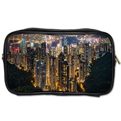 Panorama Urban Landscape Town Center Toiletries Bags by Simbadda