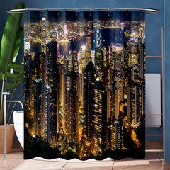 Panorama Urban Landscape Town Center Shower Curtain 60  X 72  (medium)  by Simbadda