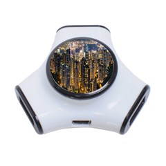 Panorama Urban Landscape Town Center 3-port Usb Hub by Simbadda