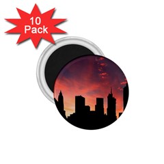 Skyline Panoramic City Architecture 1 75  Magnets (10 Pack)  by Simbadda