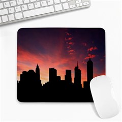 Skyline Panoramic City Architecture Large Mousepads by Simbadda