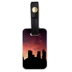 Skyline Panoramic City Architecture Luggage Tags (one Side)  by Simbadda