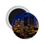 Skyline Downtown Seattle Cityscape 2.25  Magnets Front