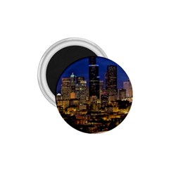 Skyline Downtown Seattle Cityscape 1 75  Magnets by Simbadda