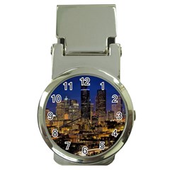 Skyline Downtown Seattle Cityscape Money Clip Watches by Simbadda