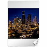 Skyline Downtown Seattle Cityscape Canvas 12  x 18   11.88 x17.36  Canvas - 1