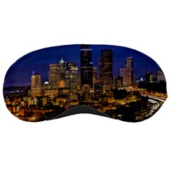 Skyline Downtown Seattle Cityscape Sleeping Masks by Simbadda