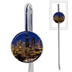 Skyline Downtown Seattle Cityscape Book Mark by Simbadda