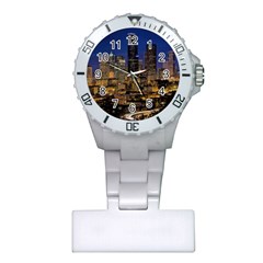 Skyline Downtown Seattle Cityscape Plastic Nurses Watch by Simbadda