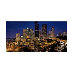 Skyline Downtown Seattle Cityscape Yoga Headband by Simbadda