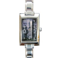 Digital Art City Cities Urban Rectangle Italian Charm Watch by Simbadda