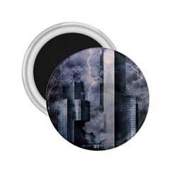 Digital Art City Cities Urban 2 25  Magnets by Simbadda