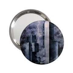 Digital Art City Cities Urban 2 25  Handbag Mirrors by Simbadda