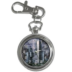 Digital Art City Cities Urban Key Chain Watches by Simbadda