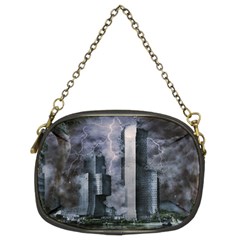 Digital Art City Cities Urban Chain Purses (two Sides)  by Simbadda