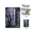 Digital Art City Cities Urban Playing Cards 54 (Mini)  Front - Spade4