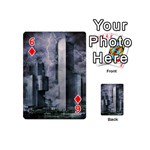 Digital Art City Cities Urban Playing Cards 54 (Mini)  Front - Diamond6