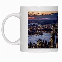 Panoramic City Water Travel White Mugs by Simbadda