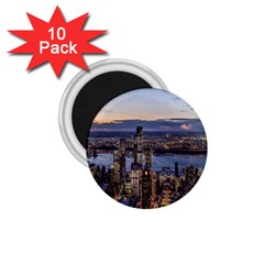 Panoramic City Water Travel 1 75  Magnets (10 Pack)  by Simbadda