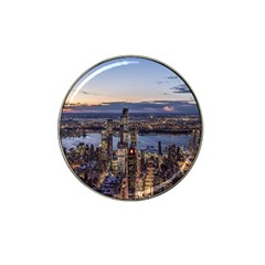 Panoramic City Water Travel Hat Clip Ball Marker by Simbadda