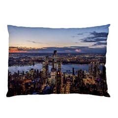 Panoramic City Water Travel Pillow Case by Simbadda