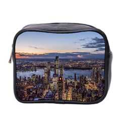 Panoramic City Water Travel Mini Toiletries Bag 2-side by Simbadda