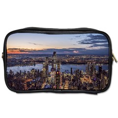 Panoramic City Water Travel Toiletries Bags by Simbadda