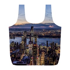 Panoramic City Water Travel Full Print Recycle Bags (l)  by Simbadda