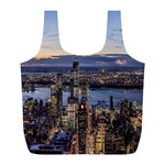 Panoramic City Water Travel Full Print Recycle Bags (L)  Back