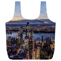 Panoramic City Water Travel Full Print Recycle Bags (l)  by Simbadda