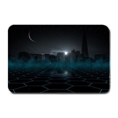 Skyline Night Star Sky Moon Sickle Plate Mats by Simbadda