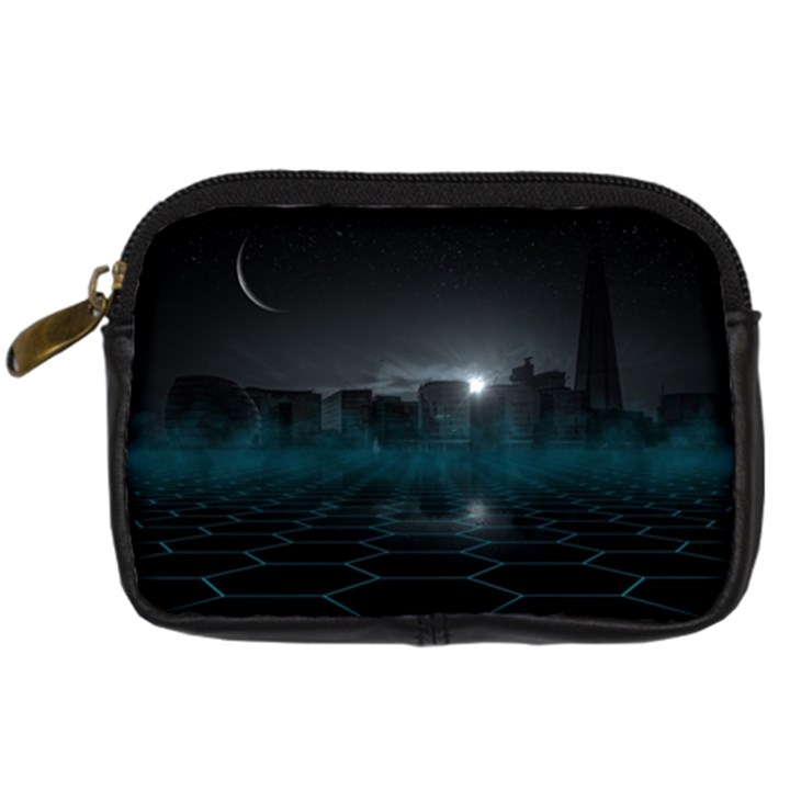 Skyline Night Star Sky Moon Sickle Digital Camera Cases