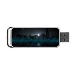 Skyline Night Star Sky Moon Sickle Portable Usb Flash (one Side) by Simbadda