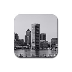 Architecture City Skyscraper Rubber Coaster (square)  by Simbadda