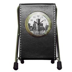 Architecture City Skyscraper Pen Holder Desk Clocks by Simbadda