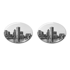 Architecture City Skyscraper Cufflinks (oval) by Simbadda