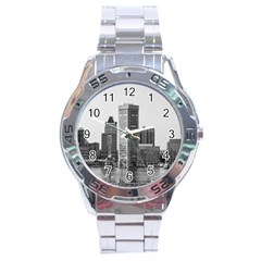 Architecture City Skyscraper Stainless Steel Analogue Watch by Simbadda