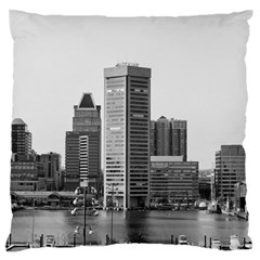 Architecture City Skyscraper Large Flano Cushion Case (one Side) by Simbadda