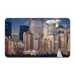 New York Skyline Manhattan Hudson Magnet (rectangular) by Simbadda