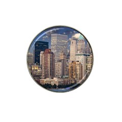 New York Skyline Manhattan Hudson Hat Clip Ball Marker by Simbadda