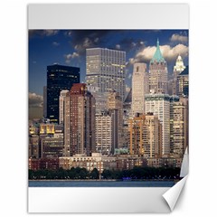 New York Skyline Manhattan Hudson Canvas 12  X 16   by Simbadda