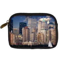 New York Skyline Manhattan Hudson Digital Camera Cases by Simbadda