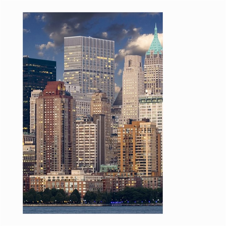 New York Skyline Manhattan Hudson Small Garden Flag (Two Sides)