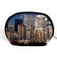 New York Skyline Manhattan Hudson Accessory Pouches (medium)  by Simbadda