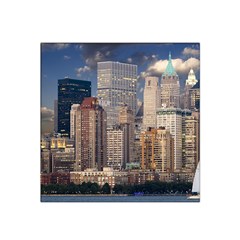 New York Skyline Manhattan Hudson Satin Bandana Scarf by Simbadda